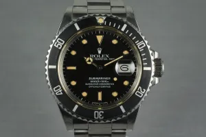 1986 Rolex Submariner 168000