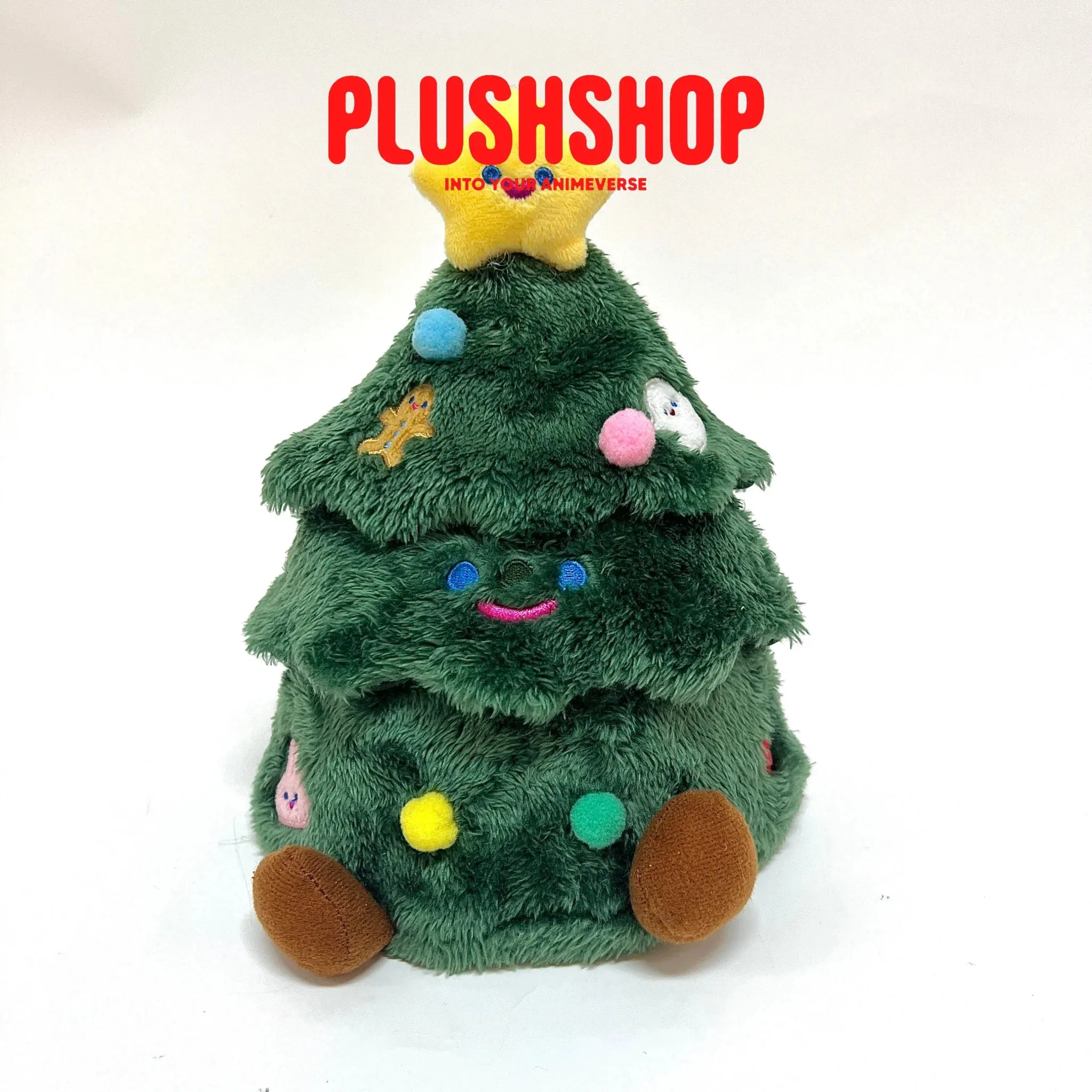 30cm Cute Plush Christmas Tree Desktop Decoration Cotton Doll Outfit