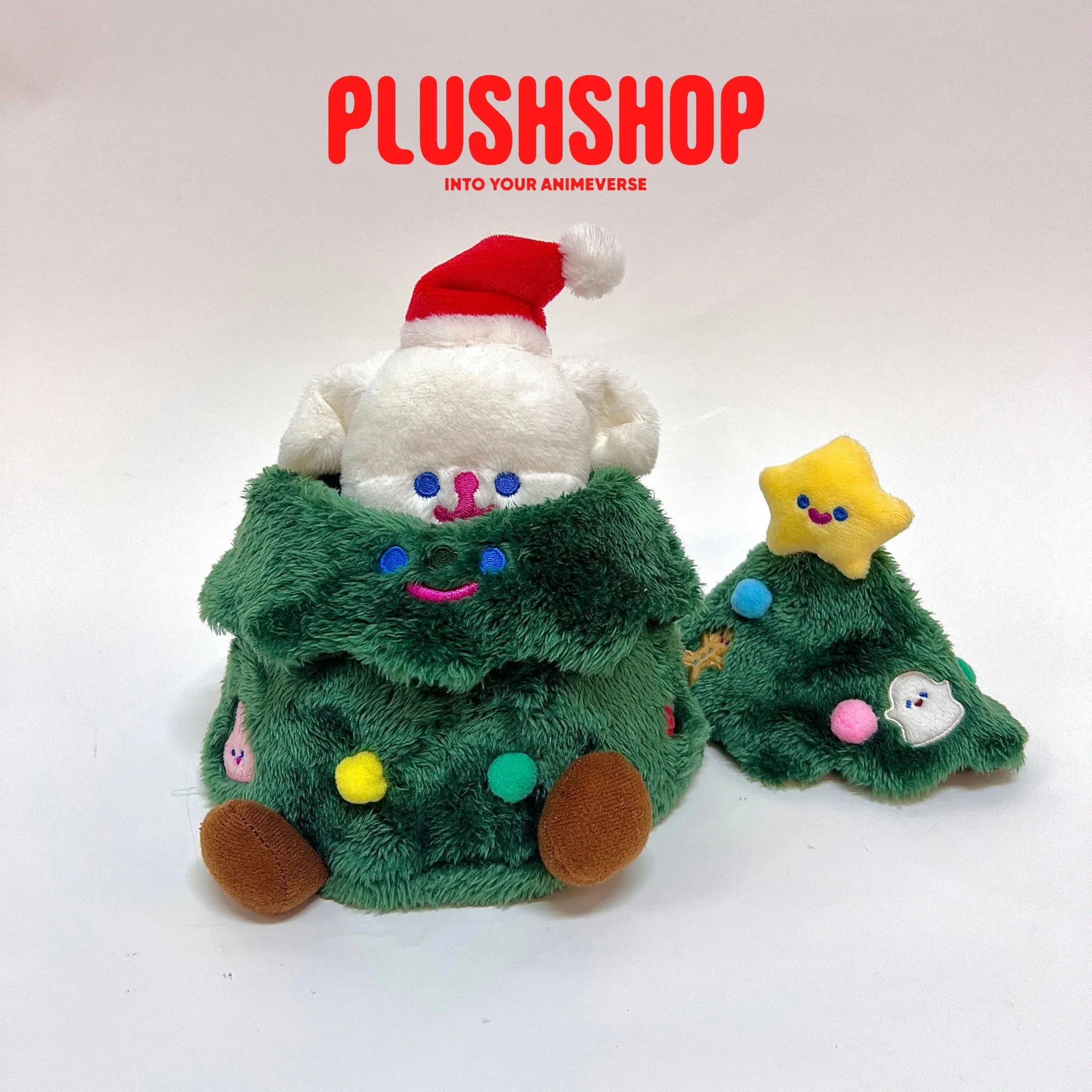 30cm Cute Plush Christmas Tree Desktop Decoration Cotton Doll Outfit