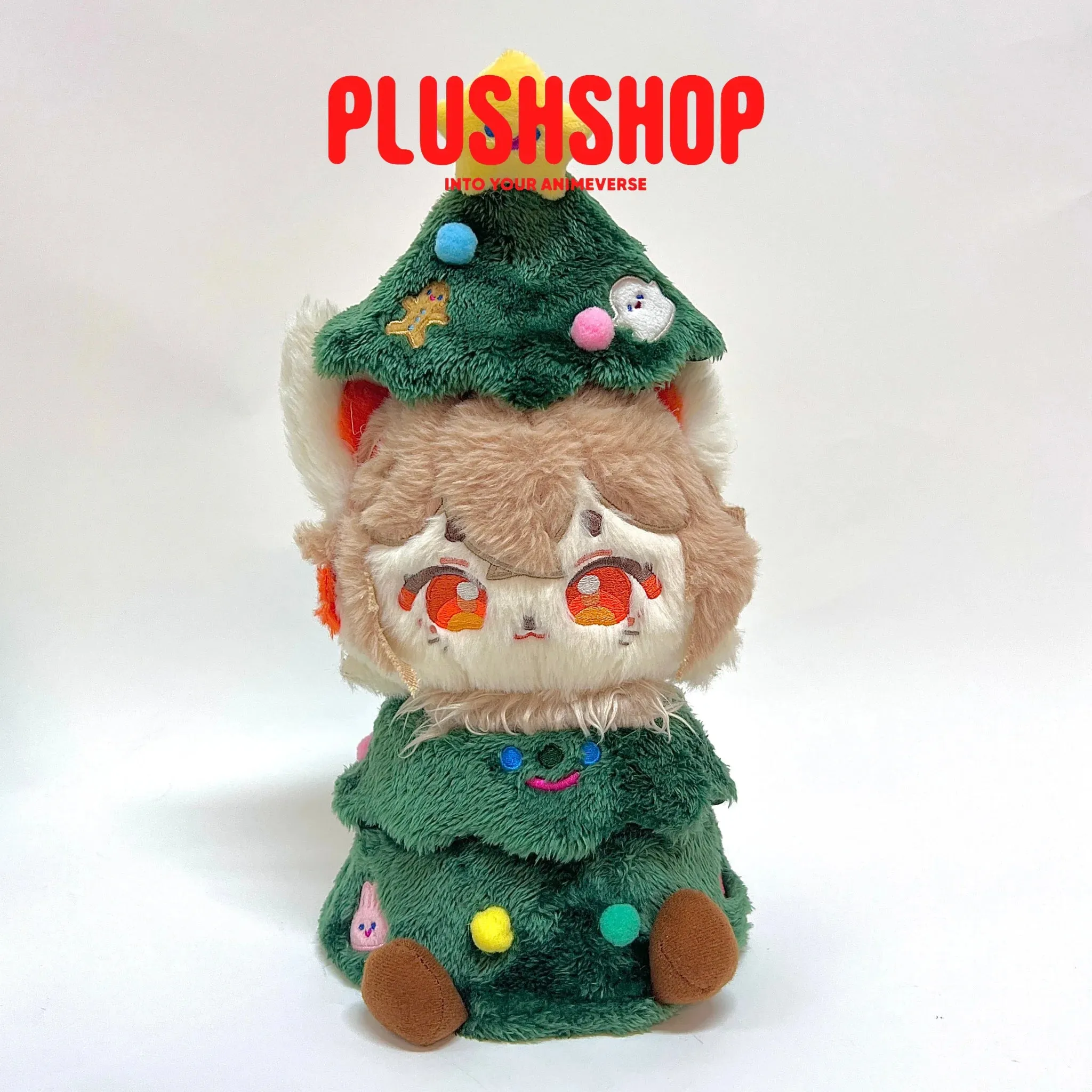 30cm Cute Plush Christmas Tree Desktop Decoration Cotton Doll Outfit