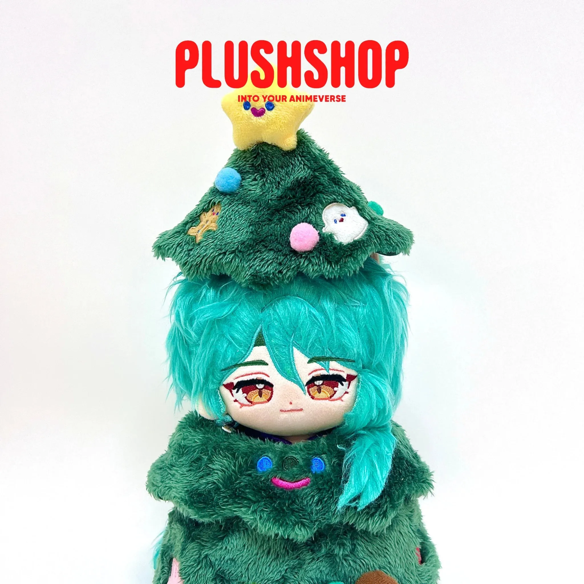 30cm Cute Plush Christmas Tree Desktop Decoration Cotton Doll Outfit