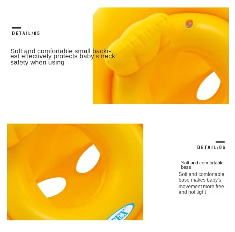 59574 Yellow Children's Swimming Pool Swimming Ring Water Wing