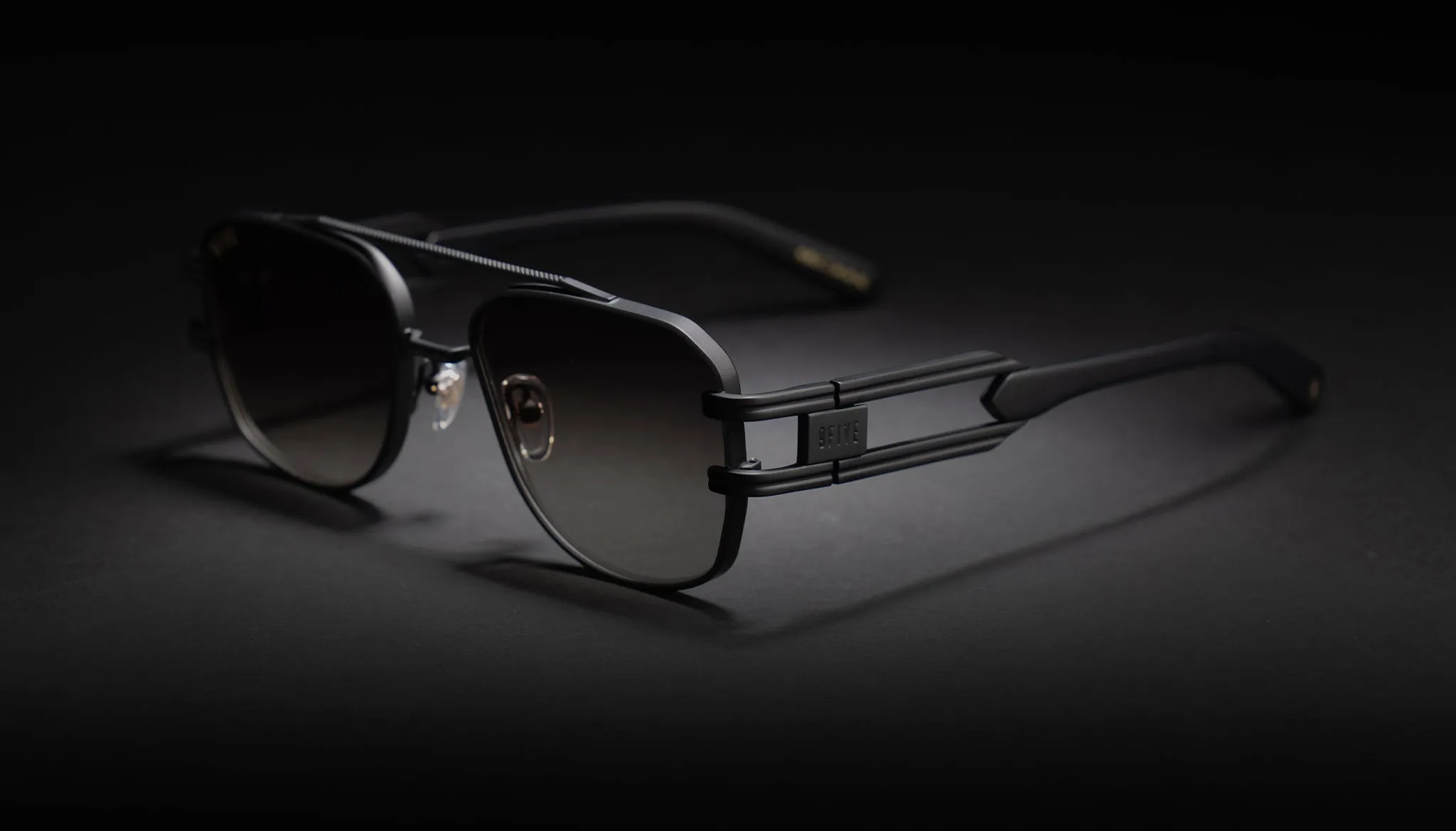 9FIVE Royals XL Matte Blackout Sunglasses