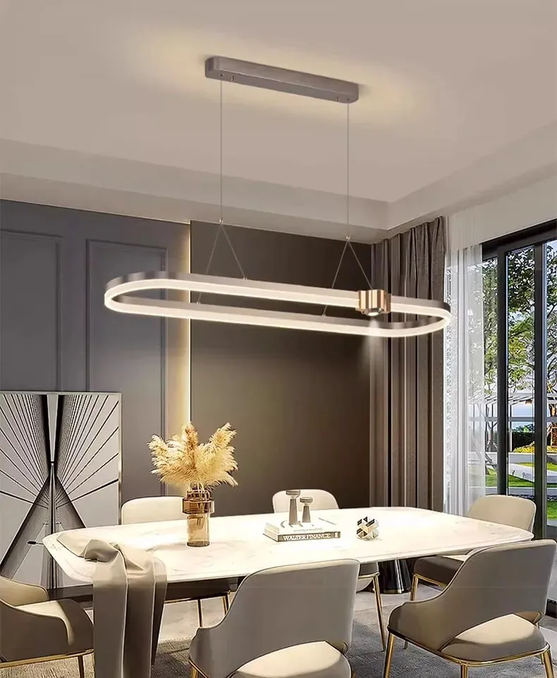 Ahrame Oval Modern LED pendant light