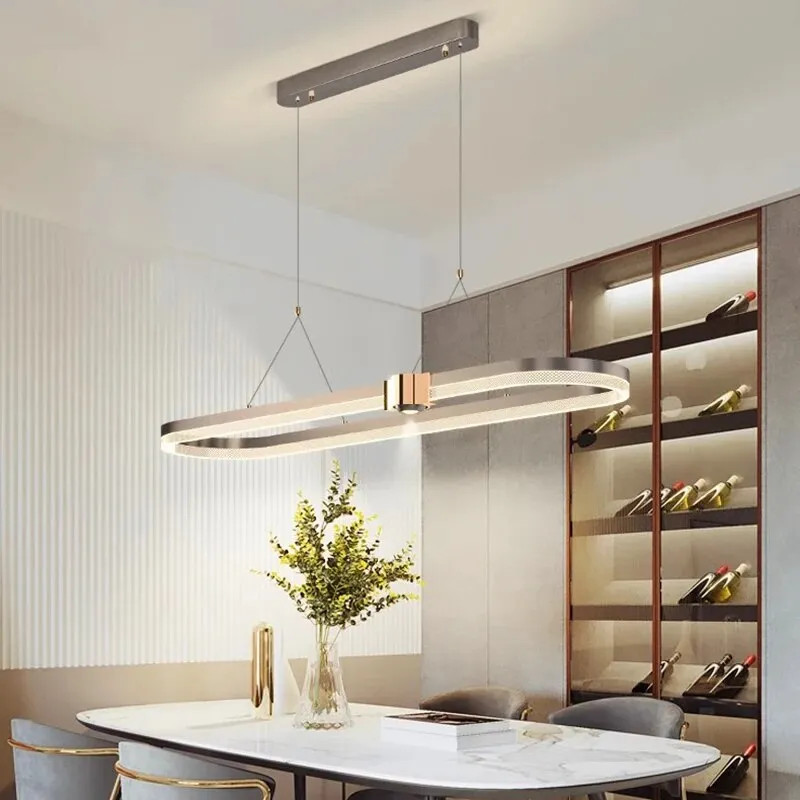 Ahrame Oval Modern LED pendant light