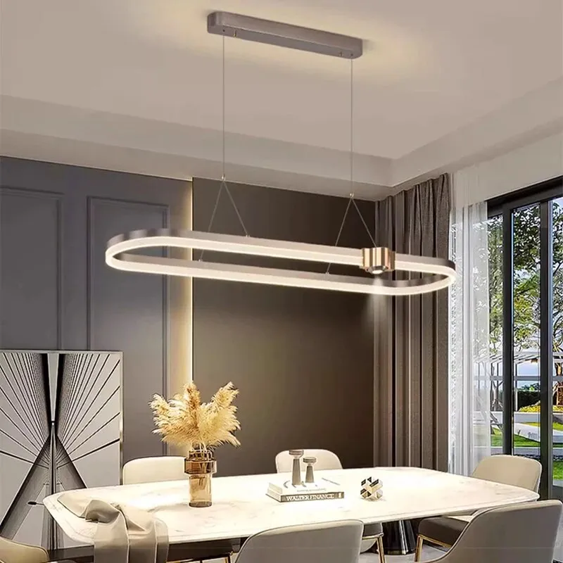 Ahrame Oval Modern LED pendant light