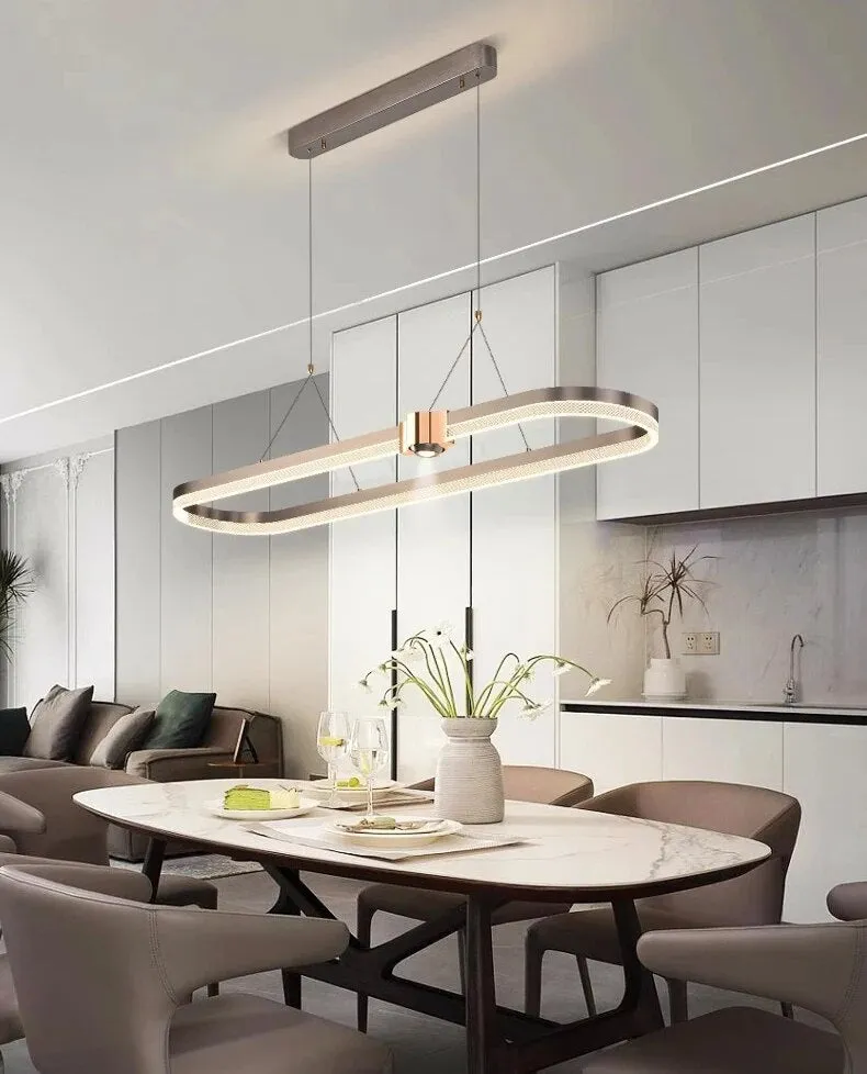 Ahrame Oval Modern LED pendant light