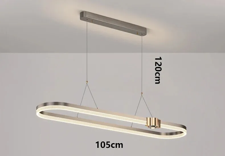 Ahrame Oval Modern LED pendant light
