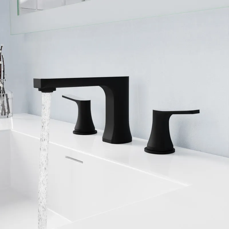 ANZZI 2-Handle 3-Hole 8 in. Widespread Bathroom Faucet With Pop-up Drain