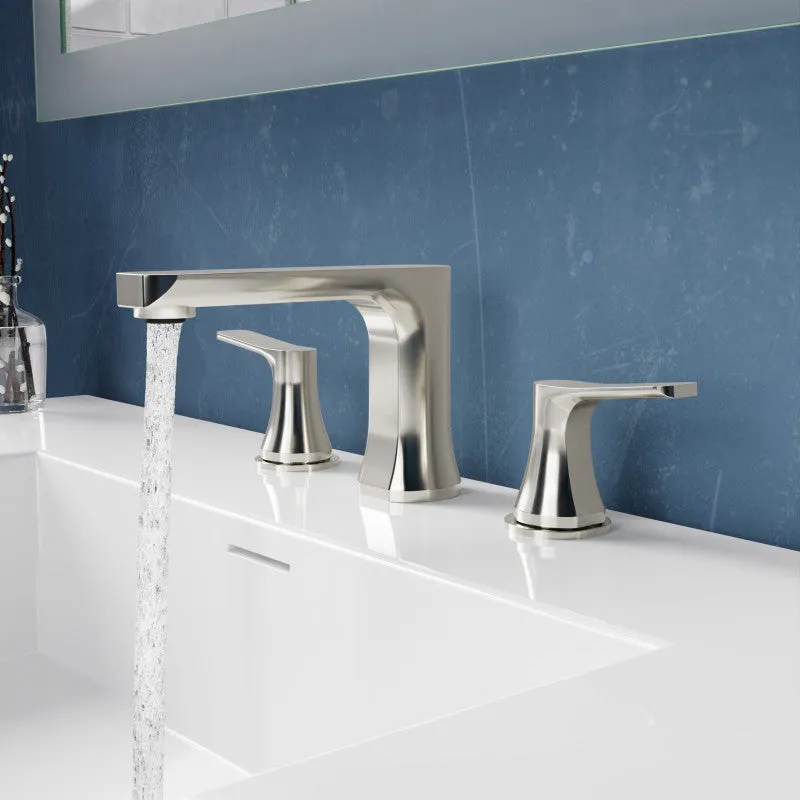 ANZZI 2-Handle 3-Hole 8 in. Widespread Bathroom Faucet With Pop-up Drain