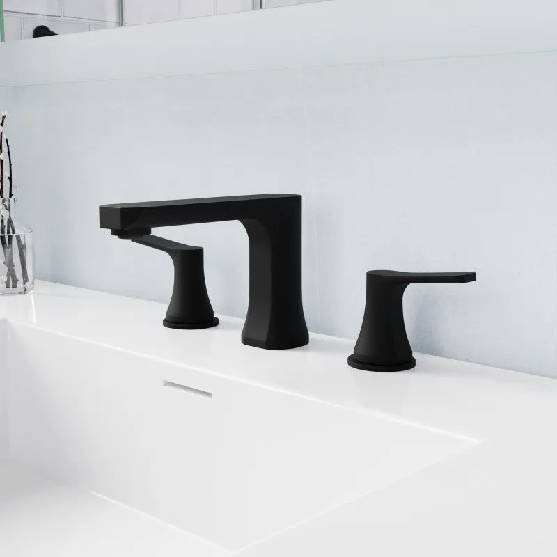 ANZZI 2-Handle 3-Hole 8 in. Widespread Bathroom Faucet With Pop-up Drain