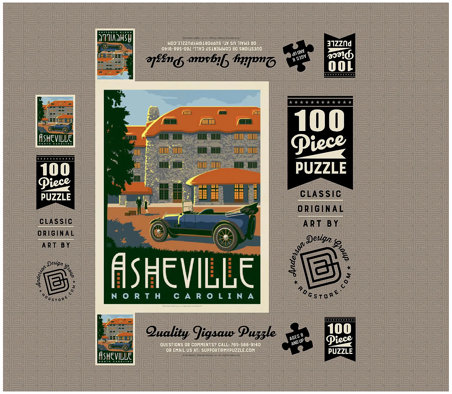 Asheville: North Carolina, Vintage Poster