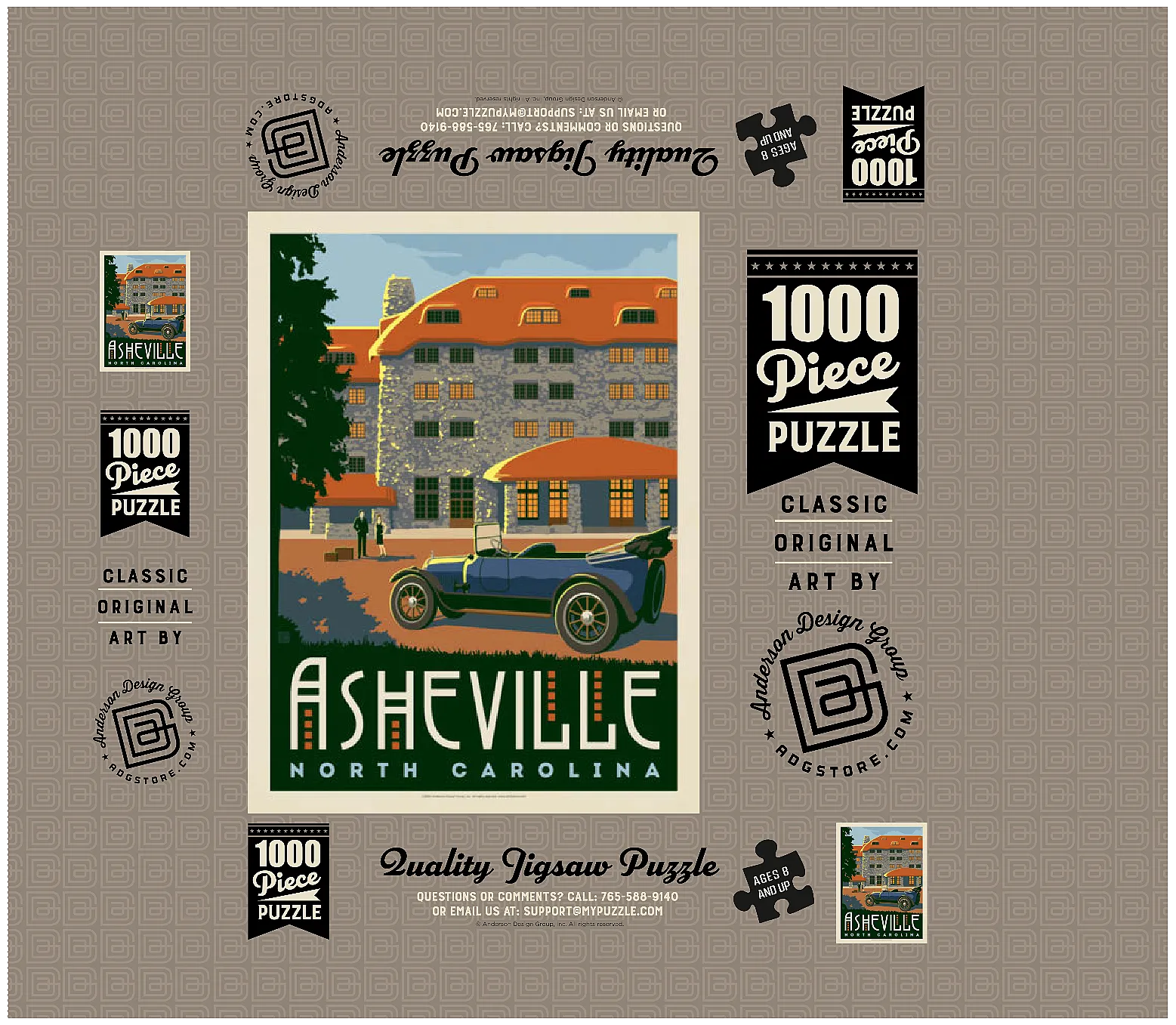 Asheville: North Carolina, Vintage Poster