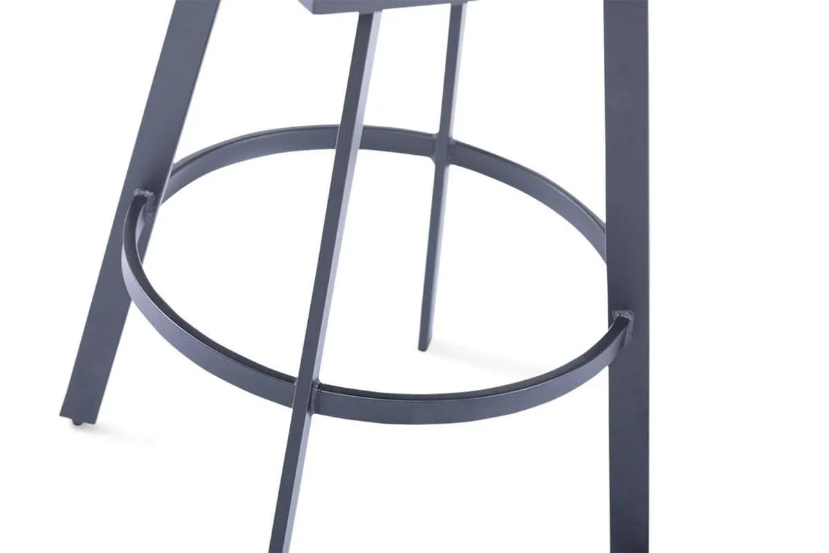 Atmore Armless Swivel Stool - Grey