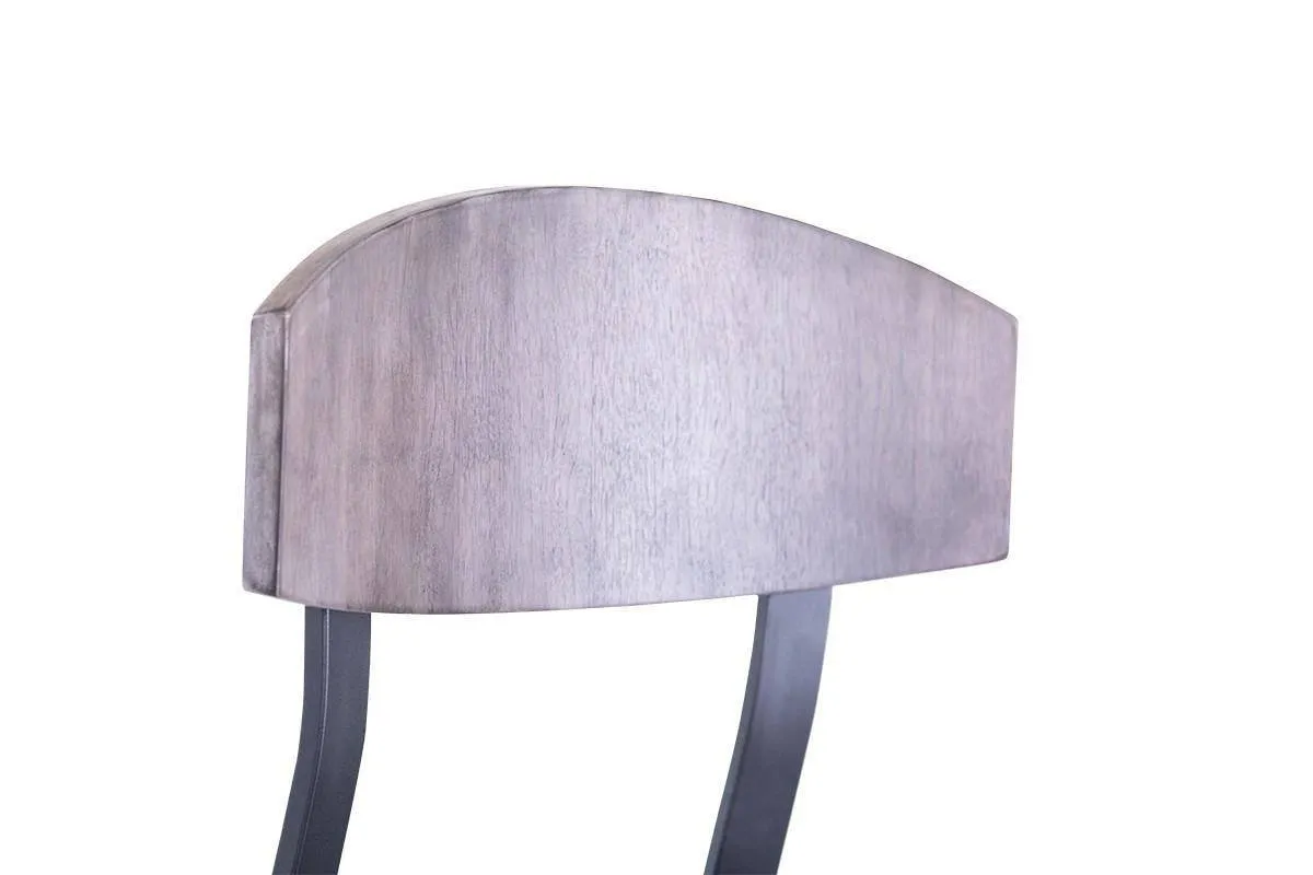Atmore Armless Swivel Stool - Grey