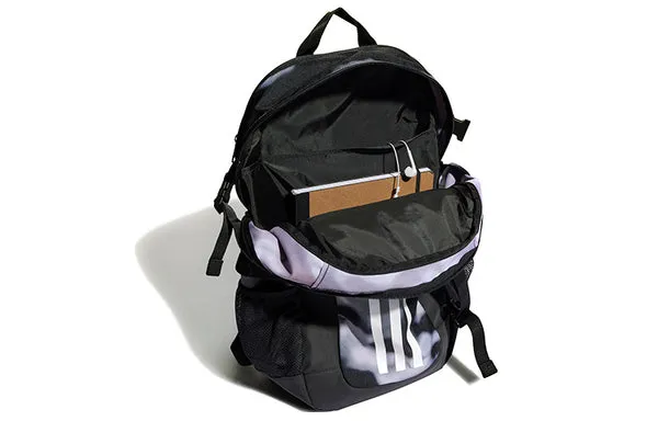 Backpack adidas Printing Stripe logo Large Capacity Backpack Unisex White / Gray / Black, white