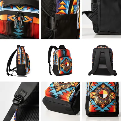 Backpack - Medicine Wheel Dreamcatcher Design