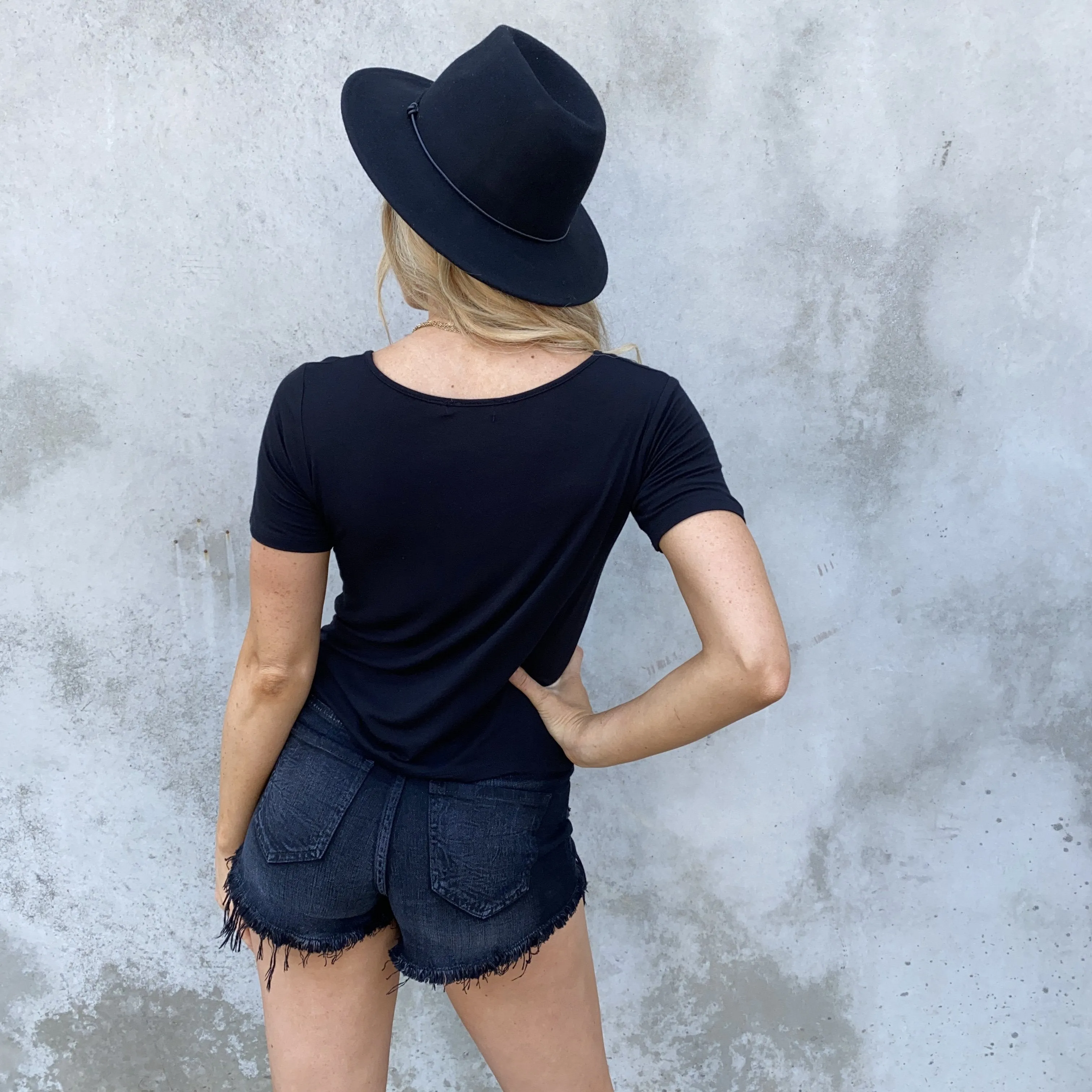 Camila Basic Tee in Black