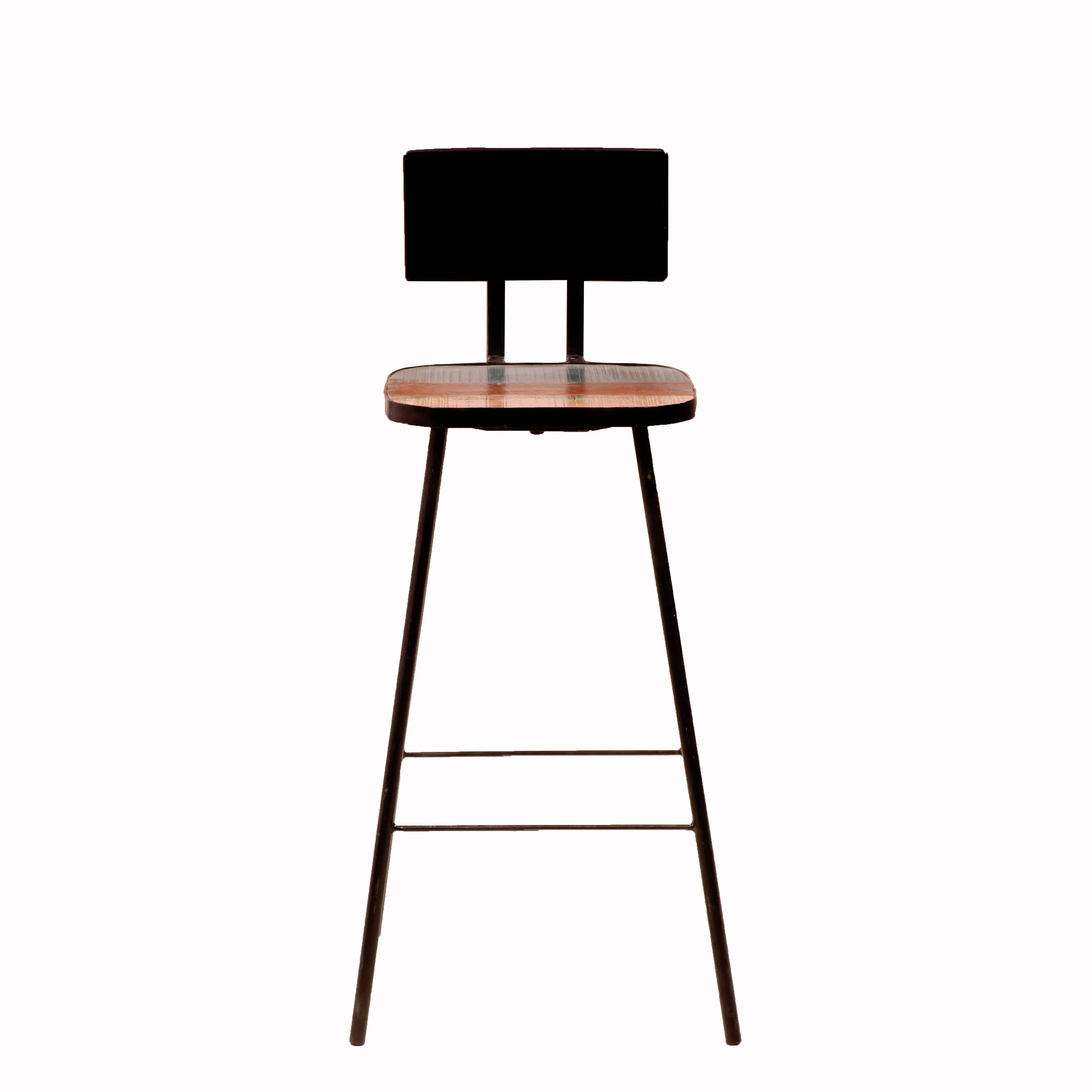 Classic Simple Antiquated Handmade Wooden Bar Chair