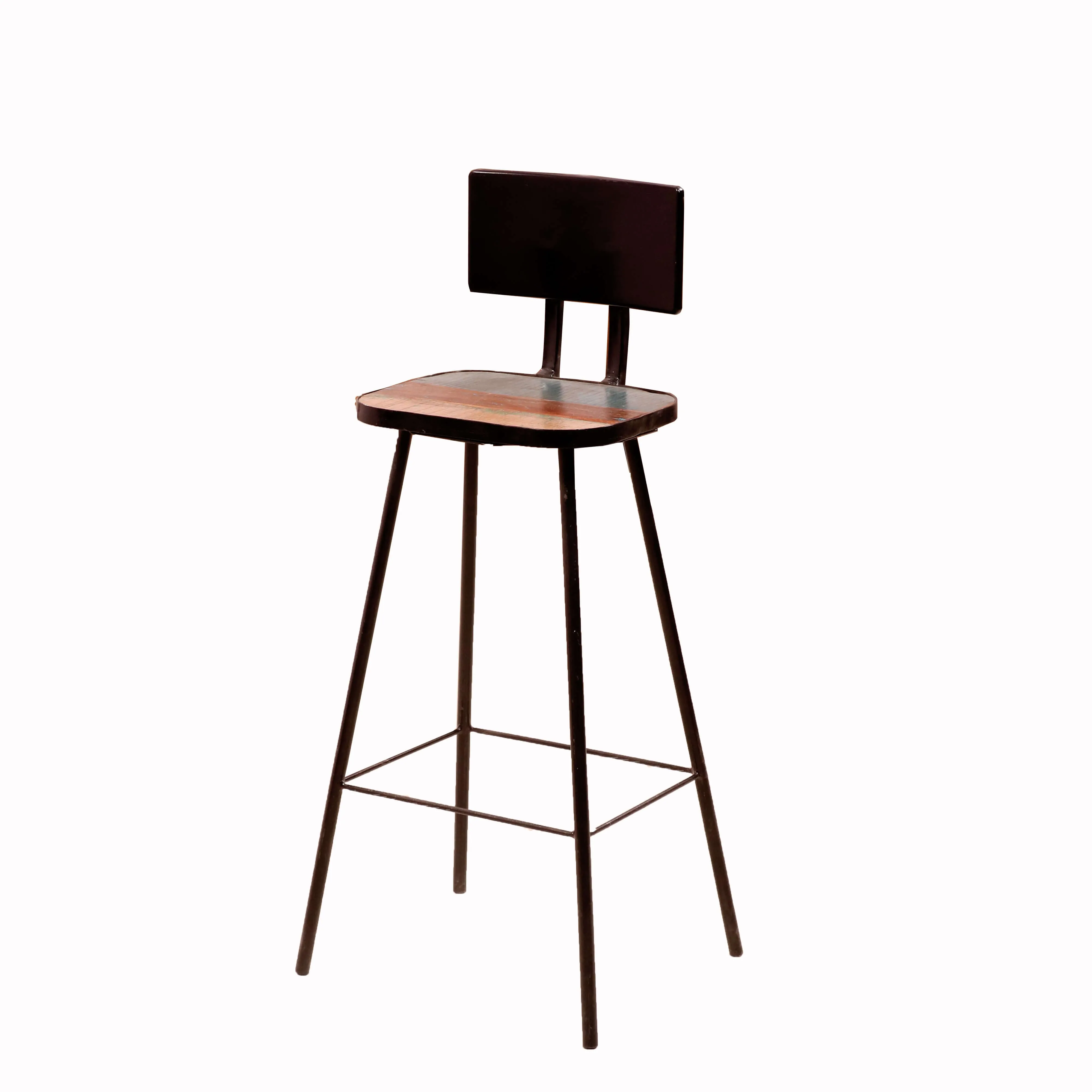 Classic Simple Antiquated Handmade Wooden Bar Chair