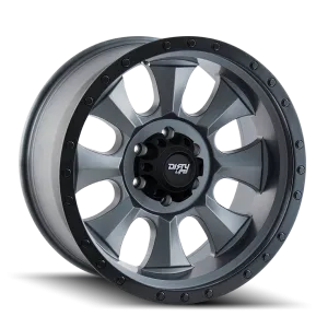 DIRTY LIFE 9300 | MATTE GUNMETAL/BLACK BEADLOCK | 6x139.7 | 18x9 | 0mm