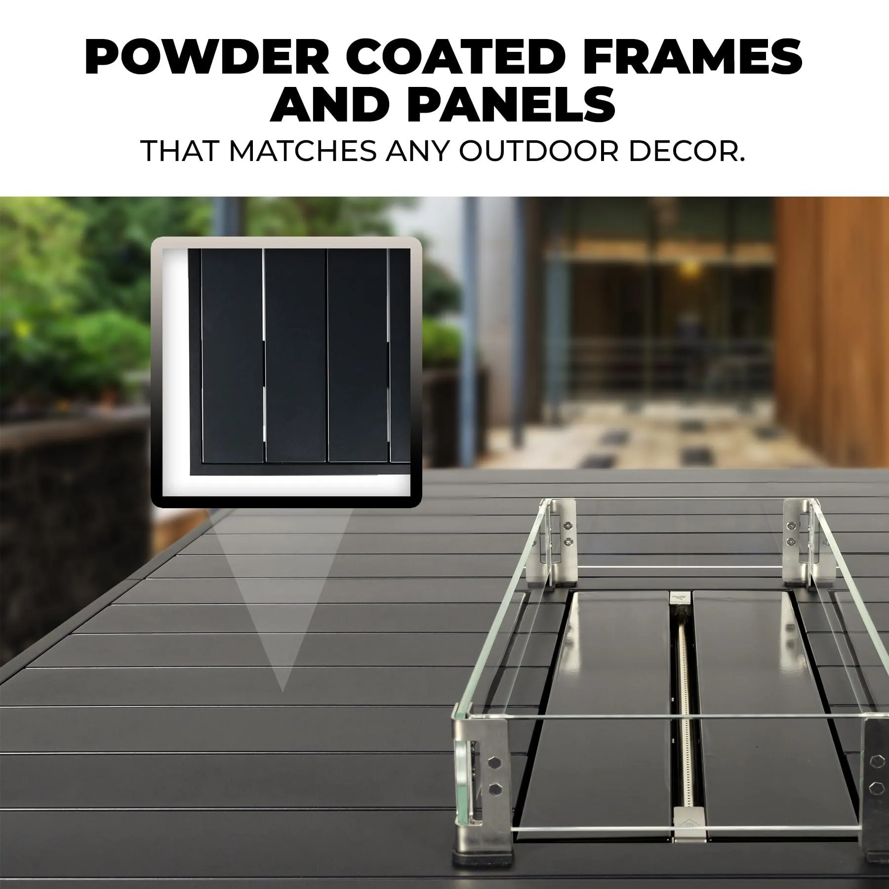 Elegant Outdoor Rectangular Dining Fire Table -Propane Gas Fire Pit Table