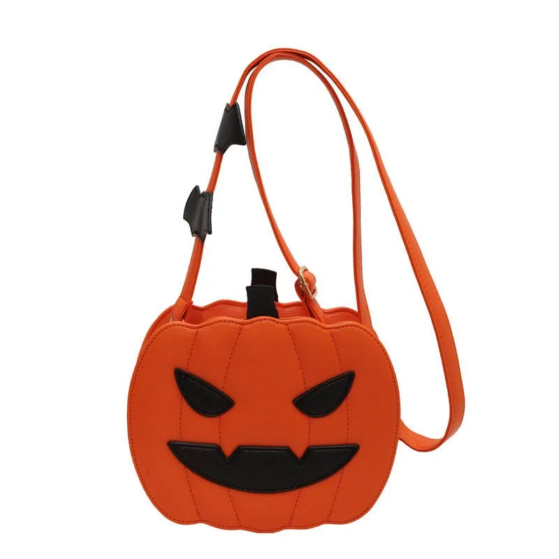 Funny Pumpkin Cartoon Shoulder Crossbody Bag