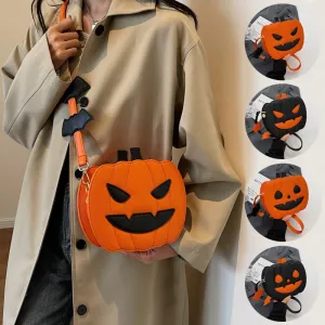 Funny Pumpkin Cartoon Shoulder Crossbody Bag