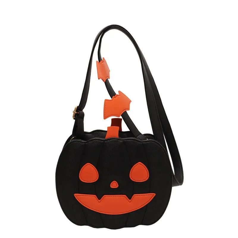 Funny Pumpkin Cartoon Shoulder Crossbody Bag