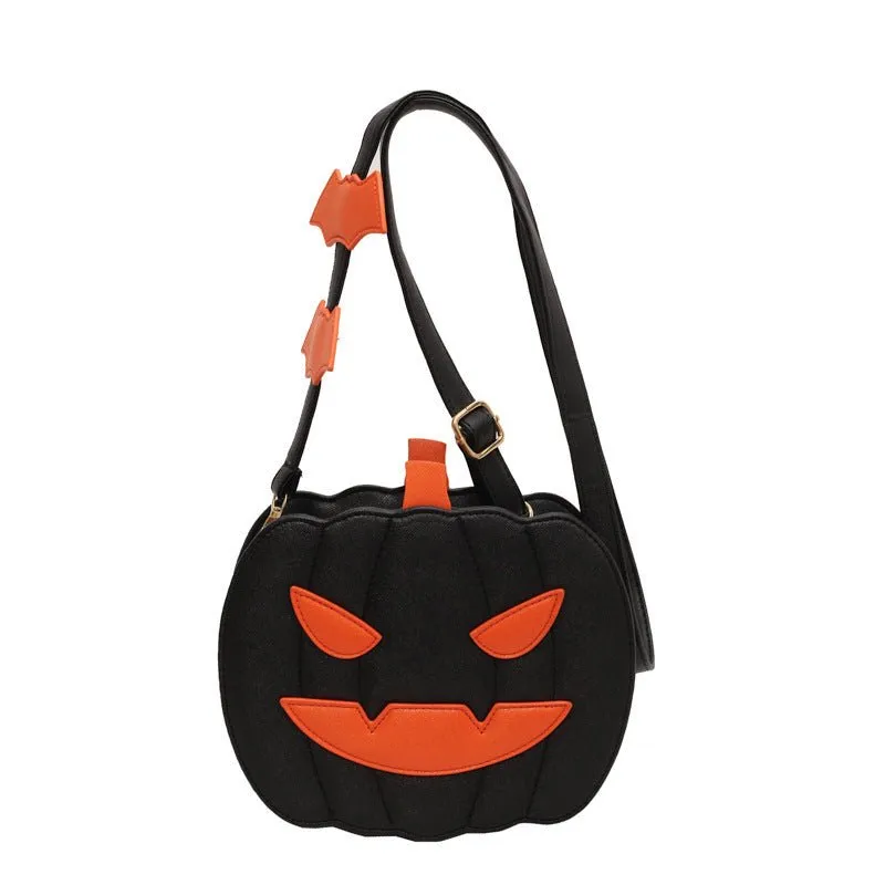 Funny Pumpkin Cartoon Shoulder Crossbody Bag