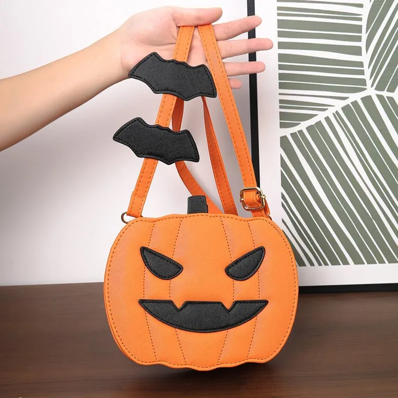 Funny Pumpkin Cartoon Shoulder Crossbody Bag