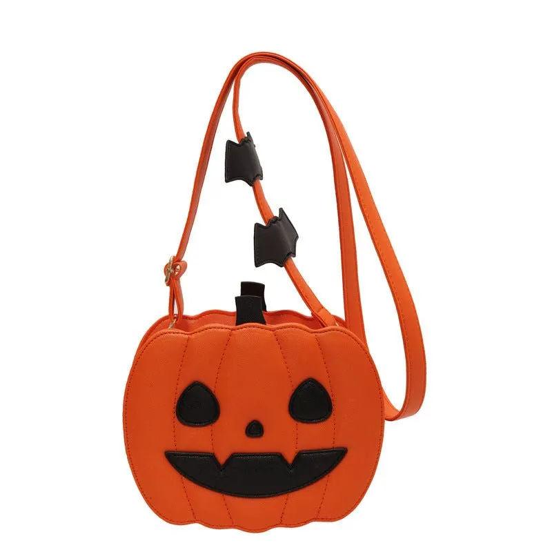 Funny Pumpkin Cartoon Shoulder Crossbody Bag