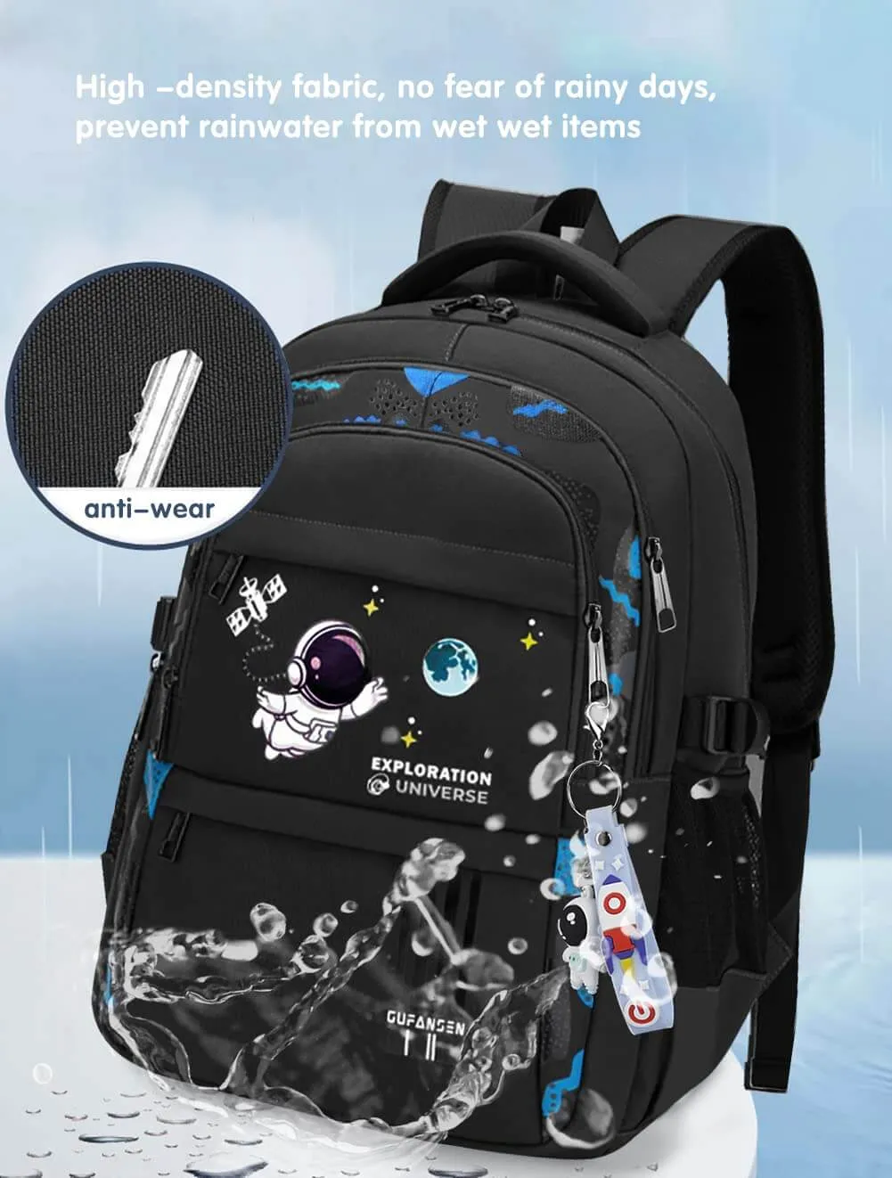 Galactic Adventure: Large Capacity Backpack for School Needs