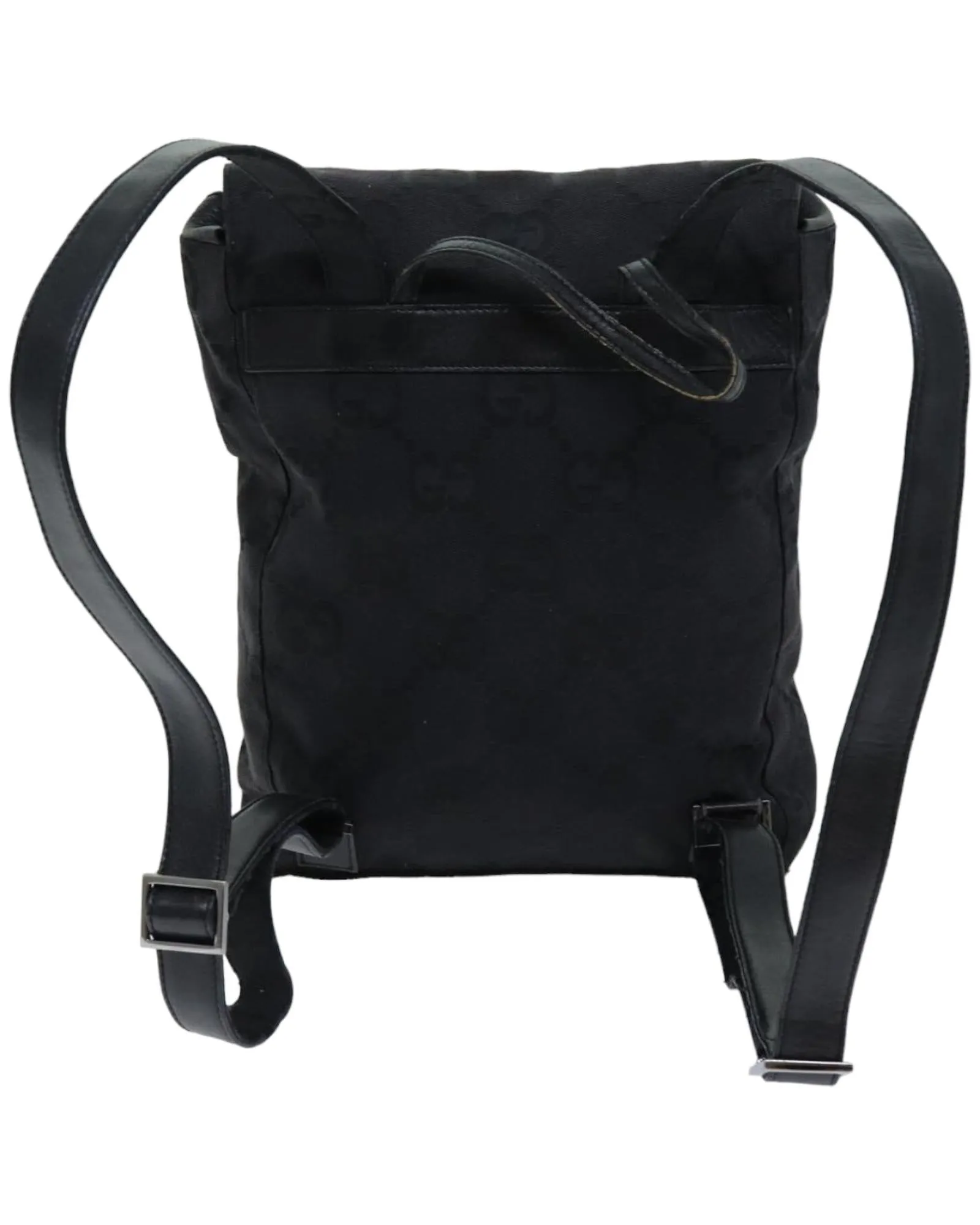 GG Canvas Black Backpack - Italian Made Luxury Accessory