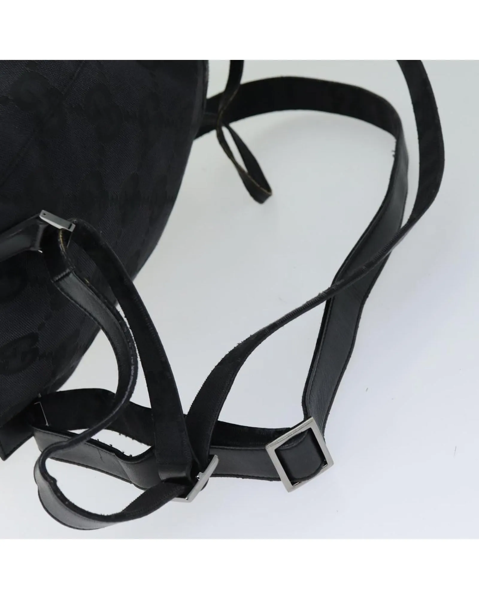 GG Canvas Black Backpack - Italian Made Luxury Accessory