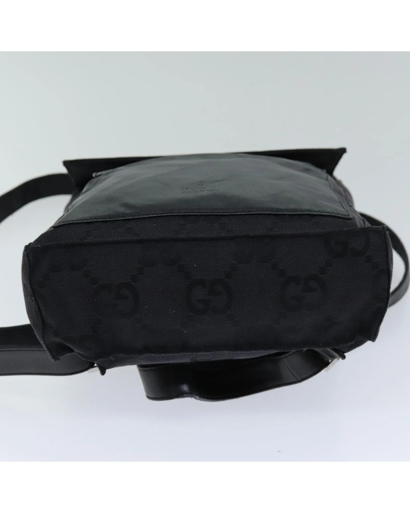 GG Canvas Black Backpack - Italian Made Luxury Accessory