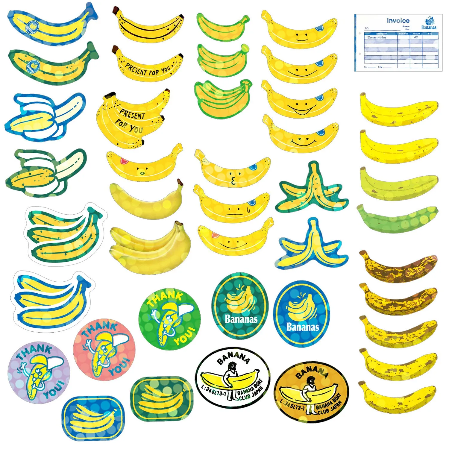 Haco Stickers Box of Seal Stickers [Bananas]