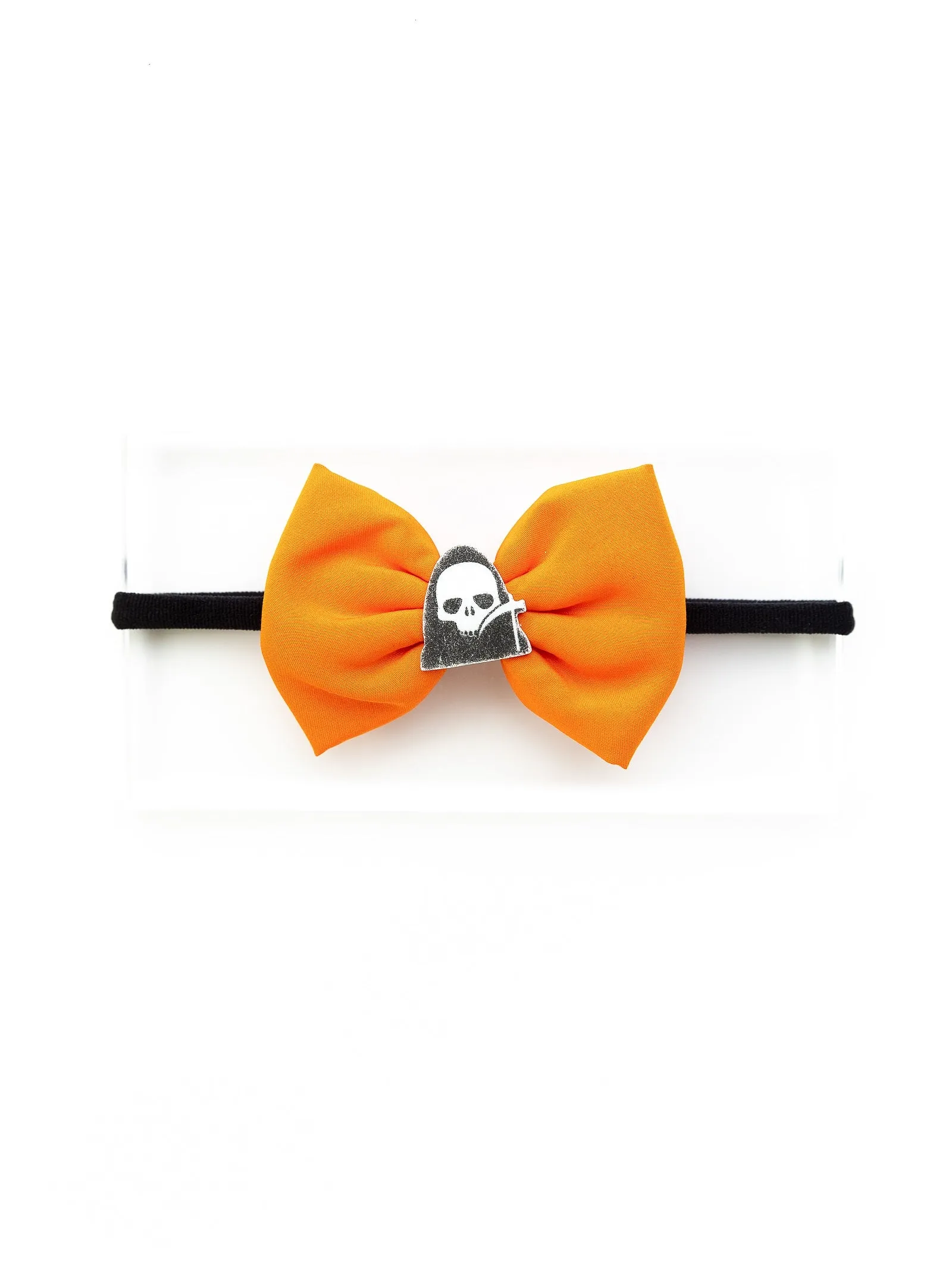 Halloween Theme Bow Applique Detailed Headband - Orange