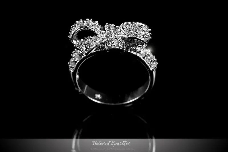Lori Delicate Ribbon Bow Fashion Ring | 0.7ct