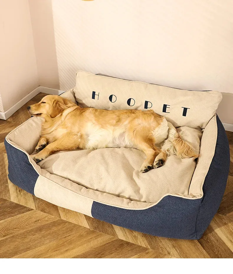 Luxury Large Pet Bedding – Removable & Washable Winter Dog Mat for Golden Retrievers, Corgis & Large Breeds