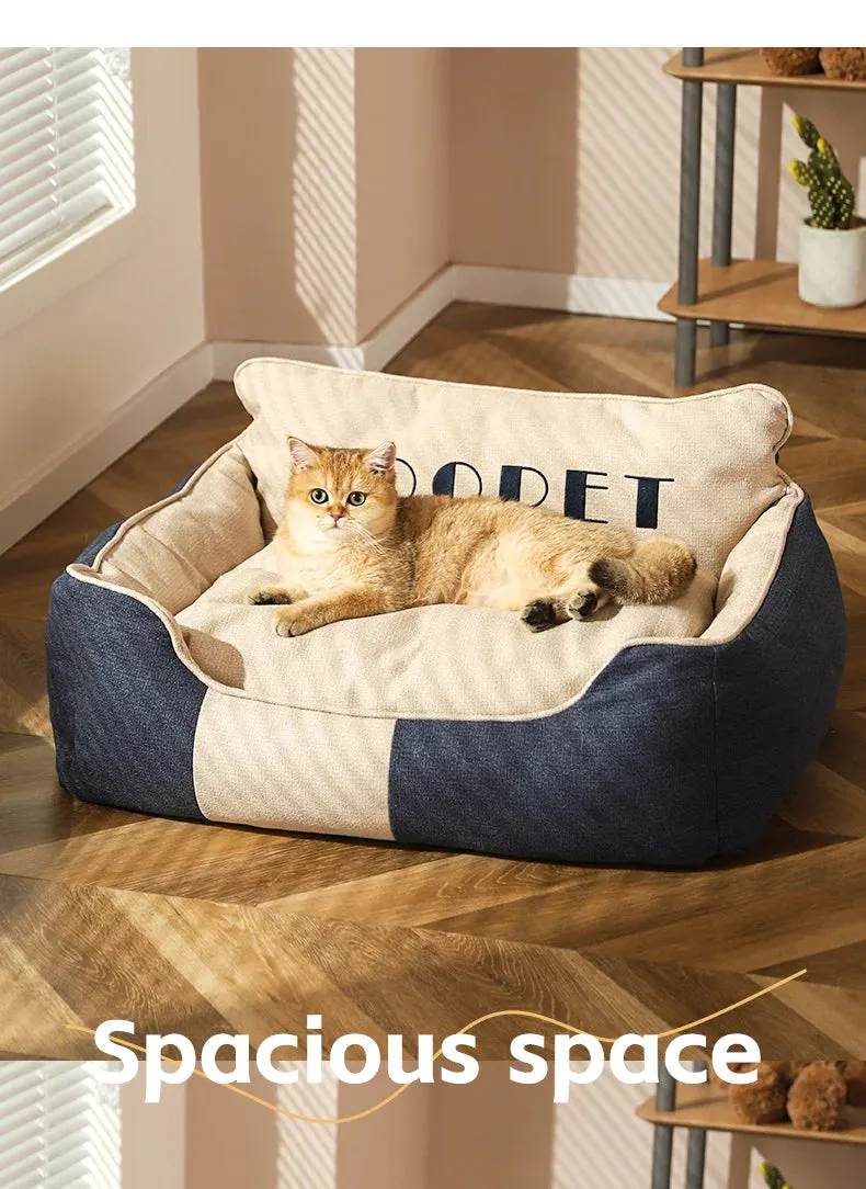 Luxury Large Pet Bedding – Removable & Washable Winter Dog Mat for Golden Retrievers, Corgis & Large Breeds