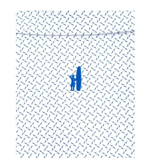 Monty Printed Prep-Formance Jersey Polo in White by Johnnie-O