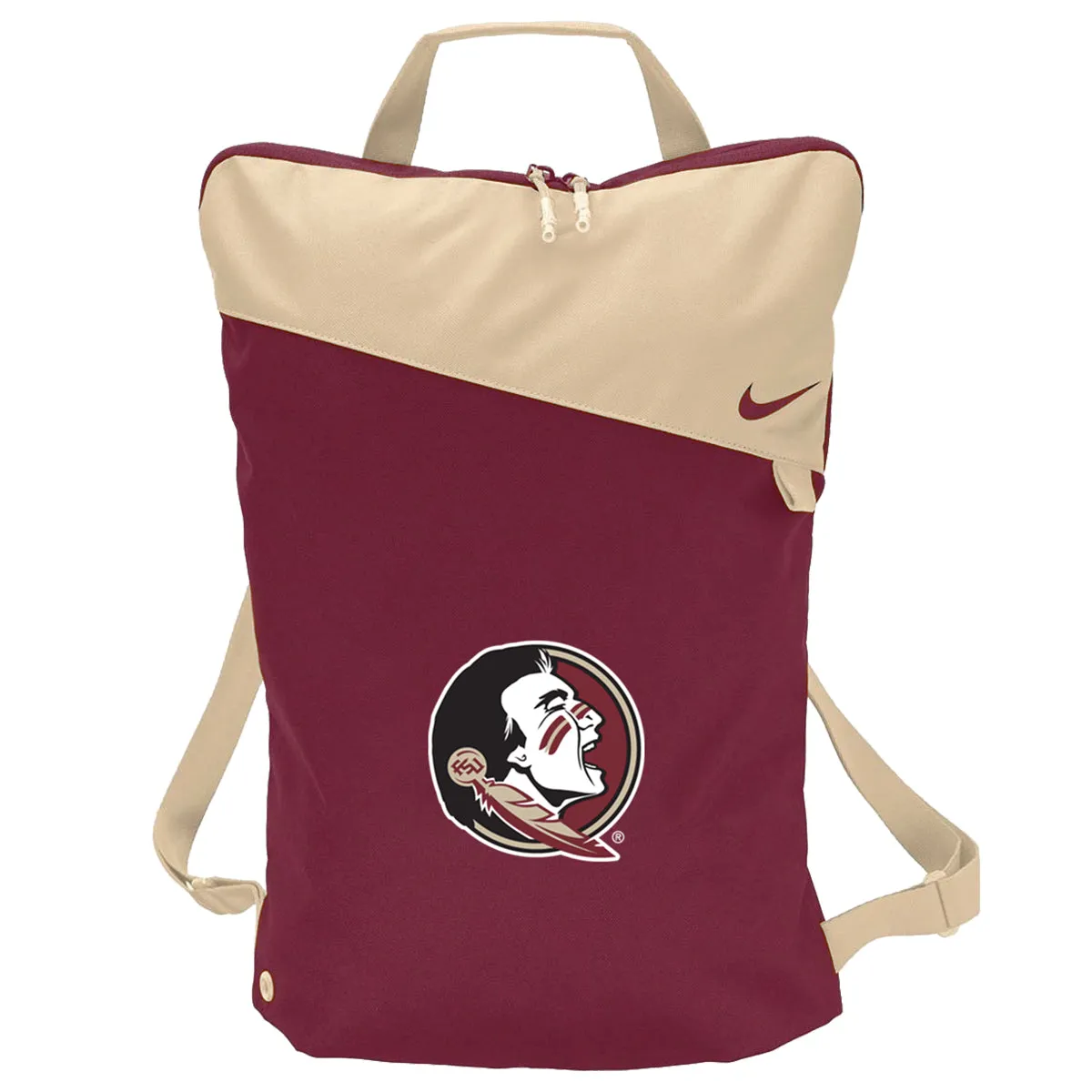 Nike Seminole Logo Utility Gymsack - Garnet/Gold