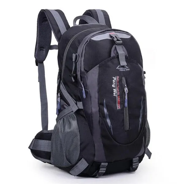 Nylon Black Backpack Waterproof Men's