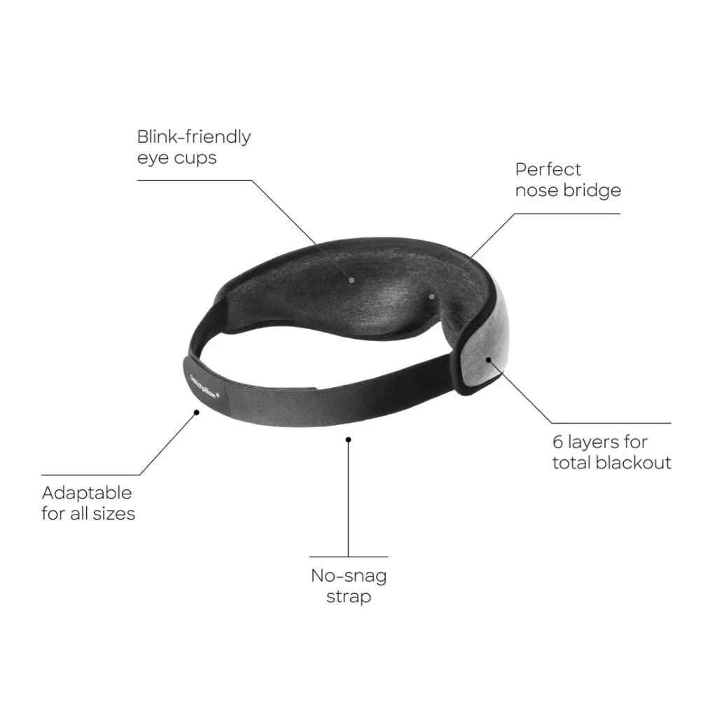 OstrichPillow Eye Mask - Total Darkness - Black