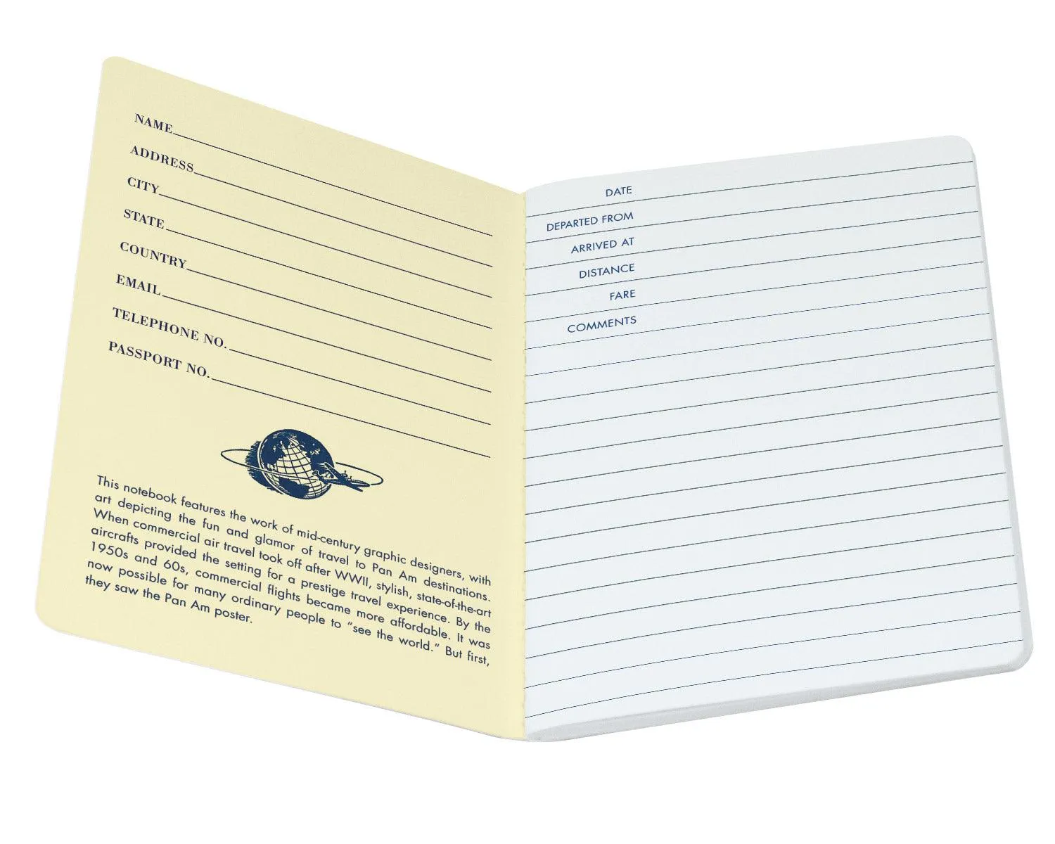 Pan Am Paris Notebook