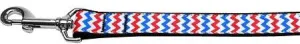 Patriotic Chevrons Nylon Dog Leash 6 Foot