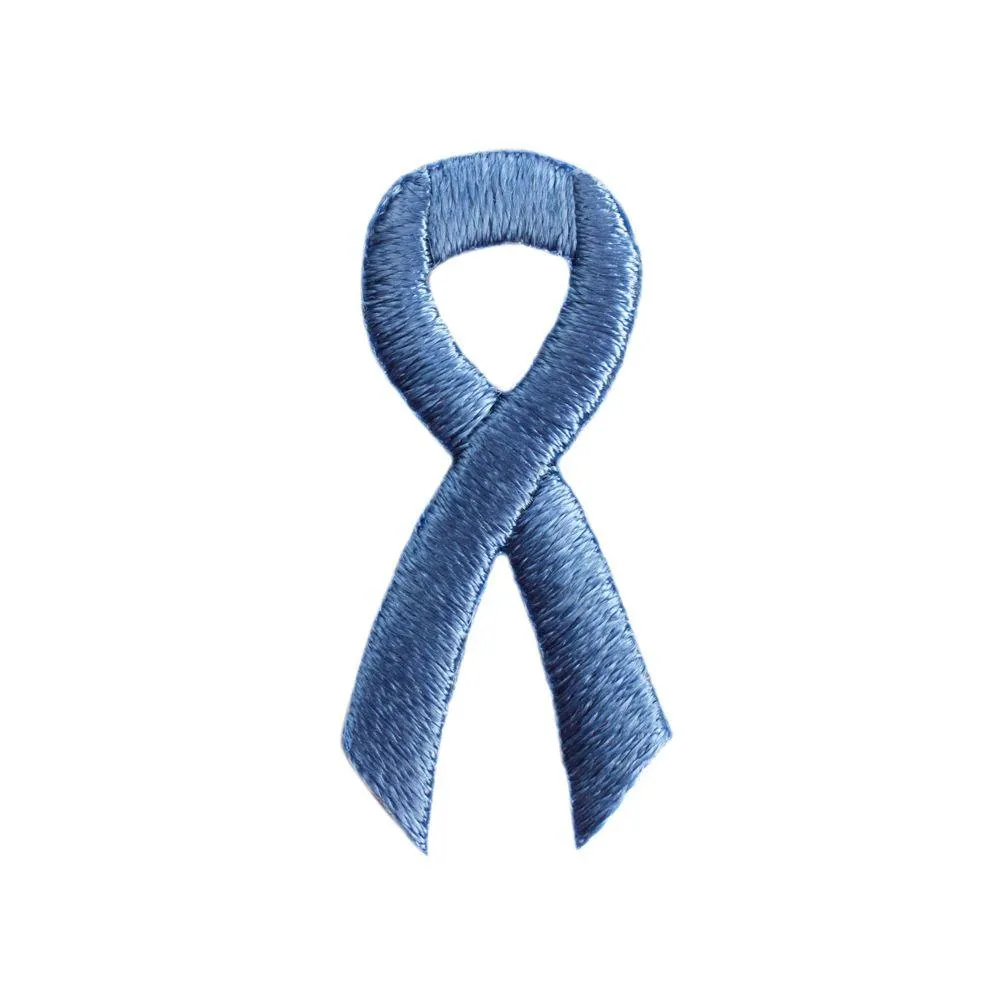 Periwinkle Ribbon Embroidered Stick-ons - 25-pack