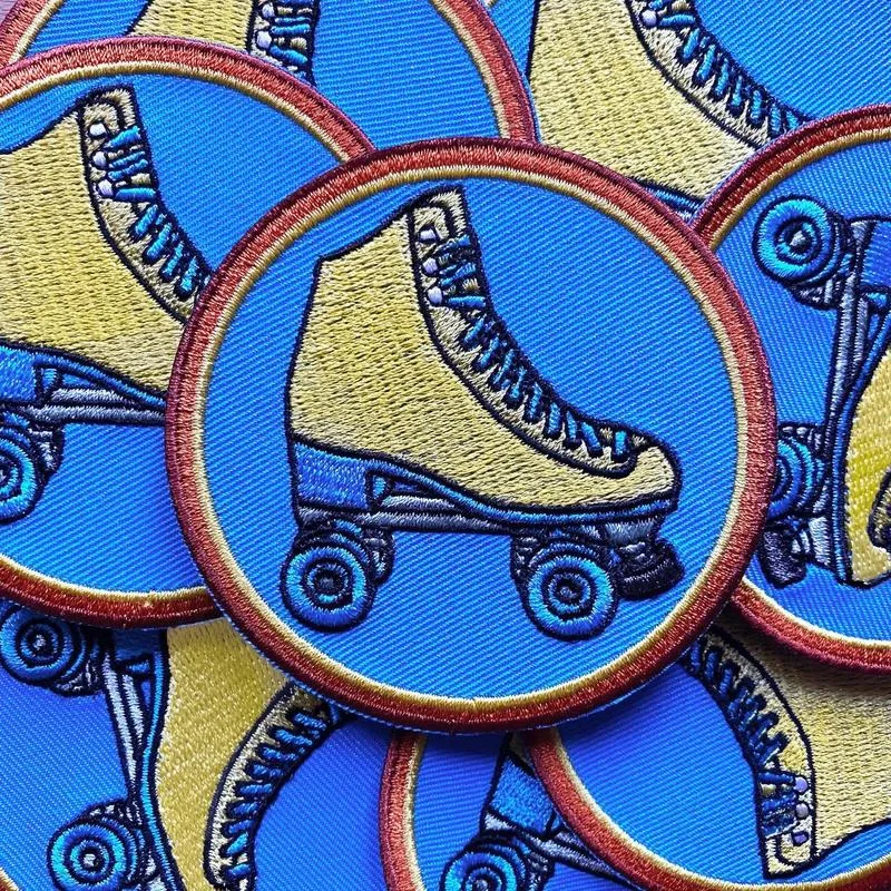 Retro Vibe Roller Skate Patch