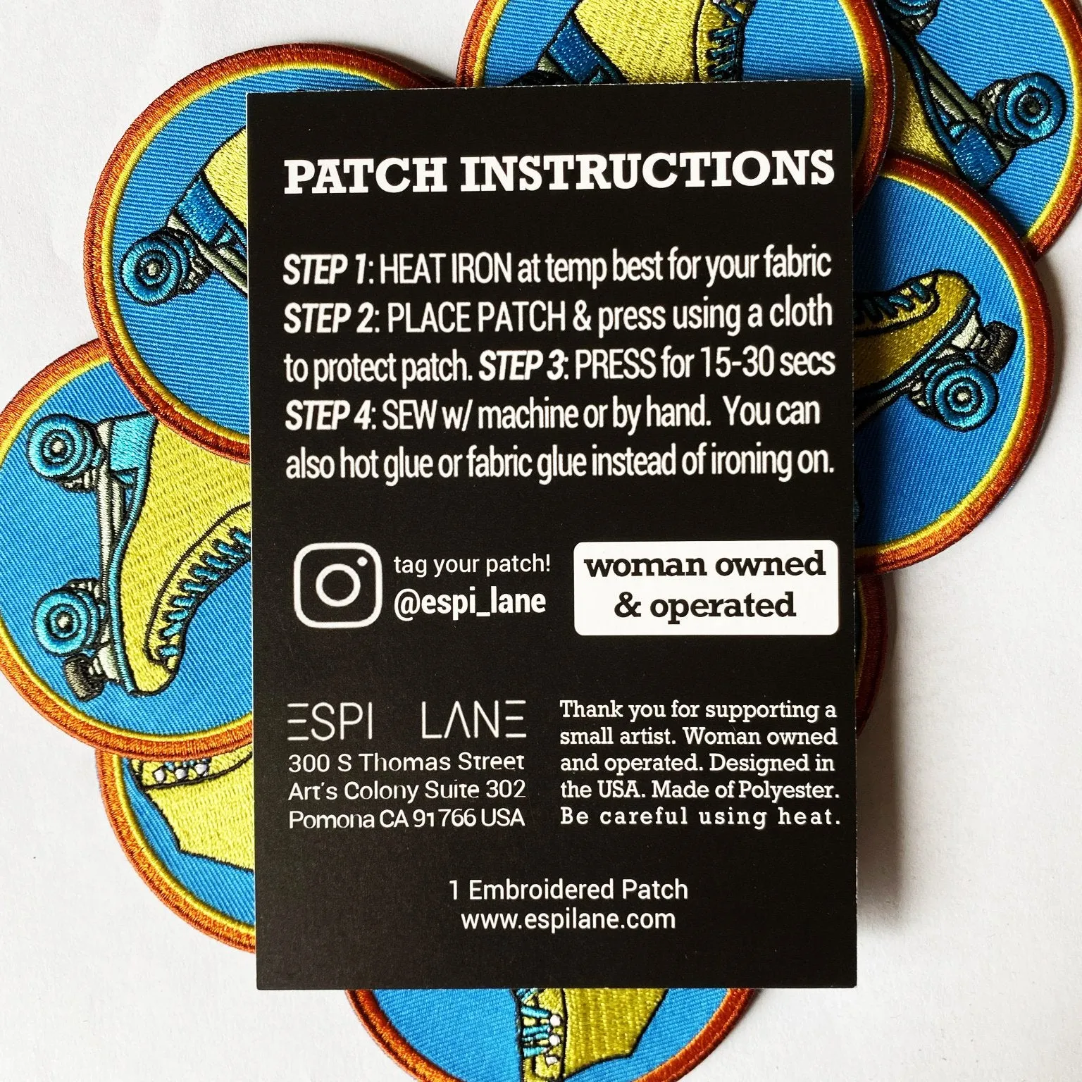 Retro Vibe Roller Skate Patch
